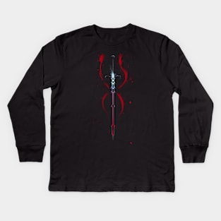 Blood-draining Sword Kids Long Sleeve T-Shirt